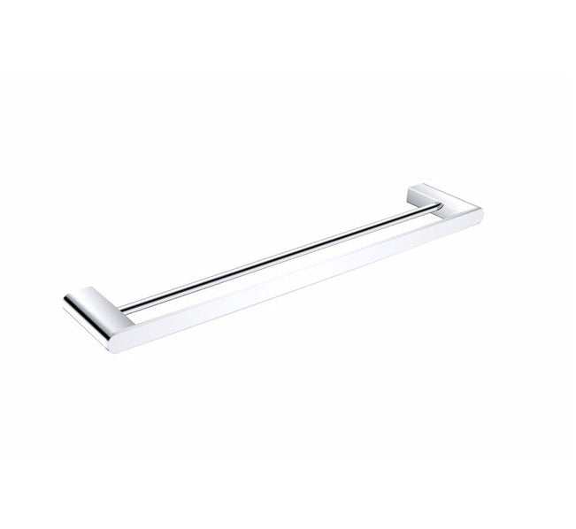 Nero Bianca Double Towel Rail 600mm Chrome | The Blue Space