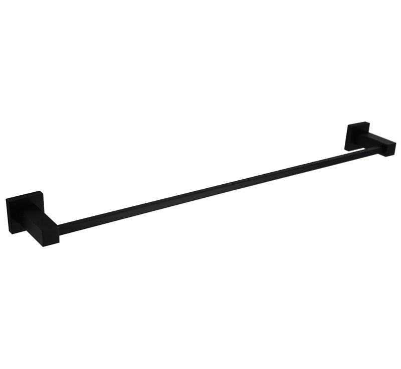 Luxe Single Towel Rail Matte Black