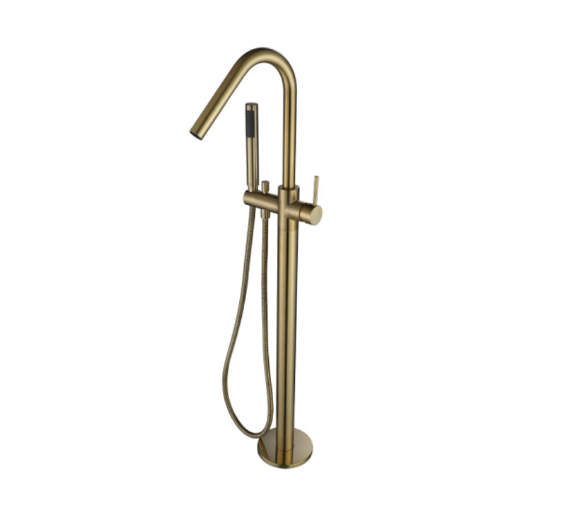 Freestanding Bath Mixer Brushed Bronze