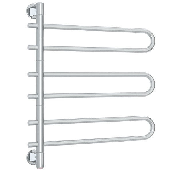 Thermogroup Thermorail 6 Bar Round Swivel Heated Towel Ladder 675w x 740h - Polished SS