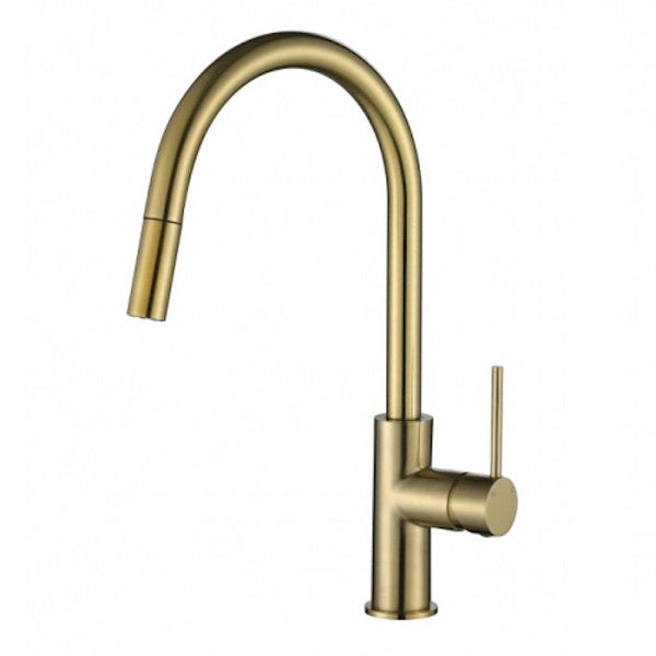 Star Mini Pull Out Kitchen Mixer PVD Brushed Bronze