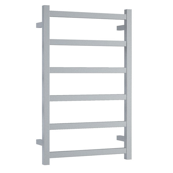 Thermorail 6 Bar Square Heated Towel Ladder 500w x 800h - Polished SS