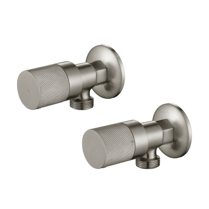 Modern National Cadence 1/4 Turn Washing Machine Stops Brushed Nickel
