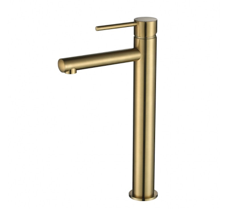 Star Mini High Rise Basin Mixer PVD Brushed Bronze
