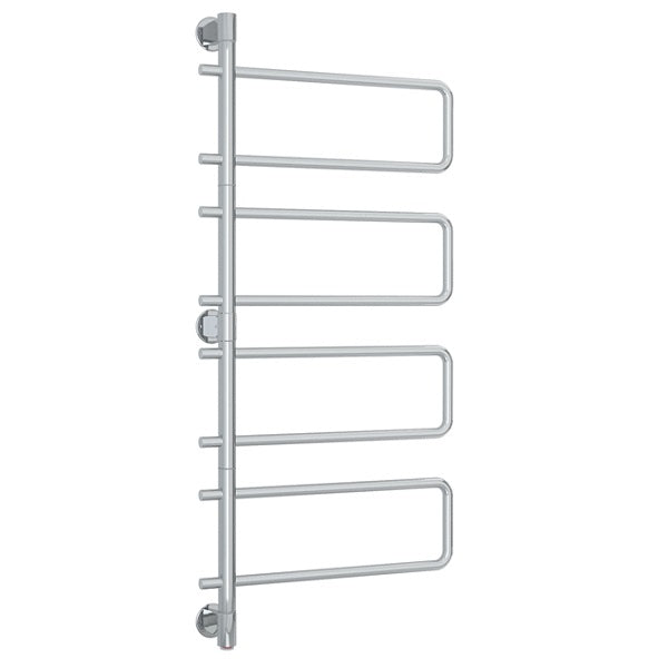 Thermogroup Thermorail 8 Bar Round Swivel Heated Towel Ladder 570w x 1260h - Polished SS
