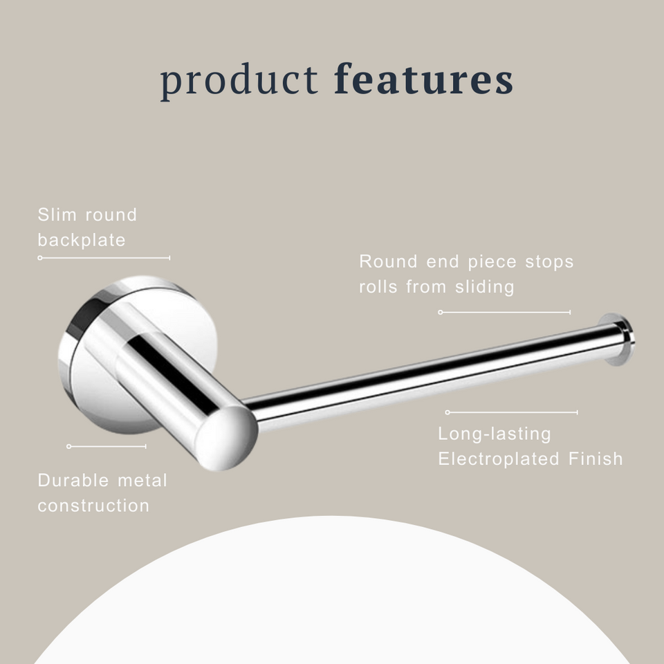 Indigo Ciara Toilet Roll Holder Chrome