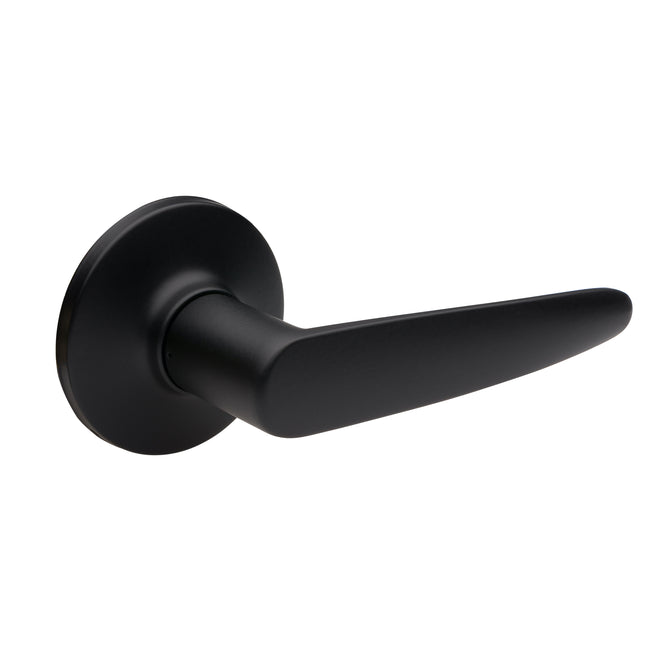 Lane Avalon Dummy Lever Door Handle On Round Rosette Matte Black