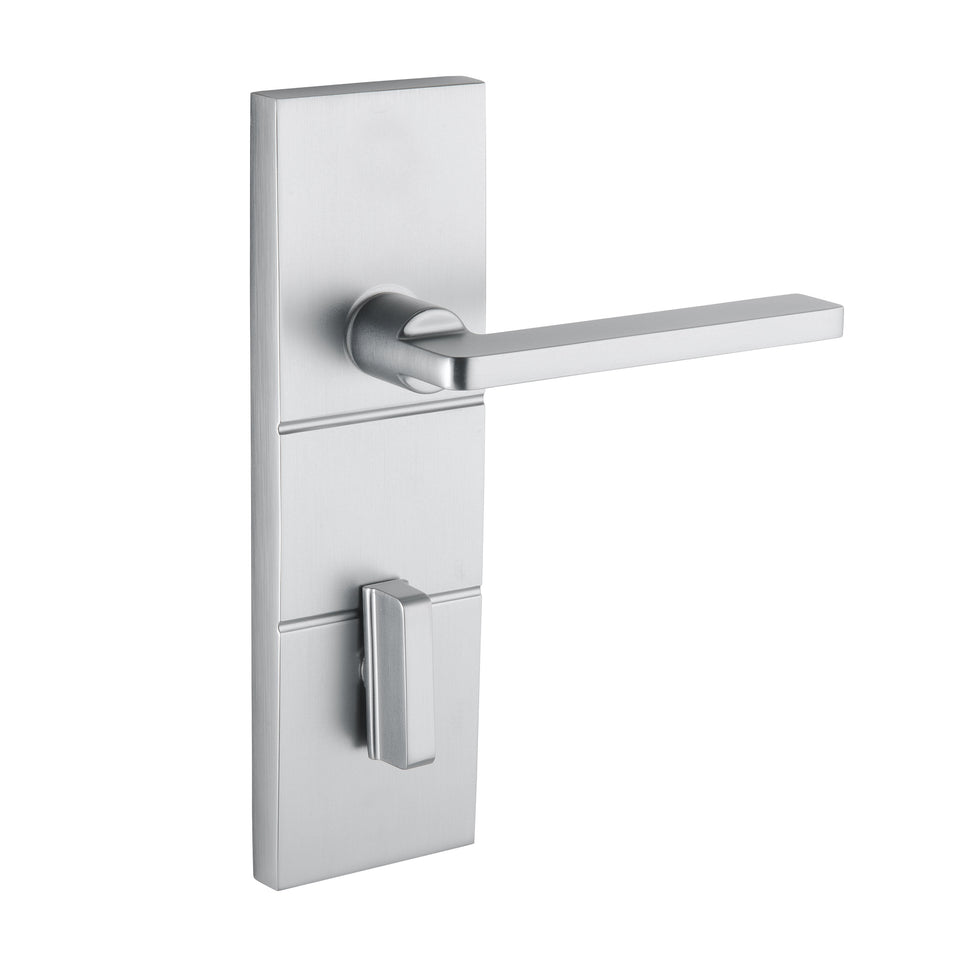 Lane Corvan Murano Single Cylinder Entrance Door Handle Set Brushed Satin Chrome