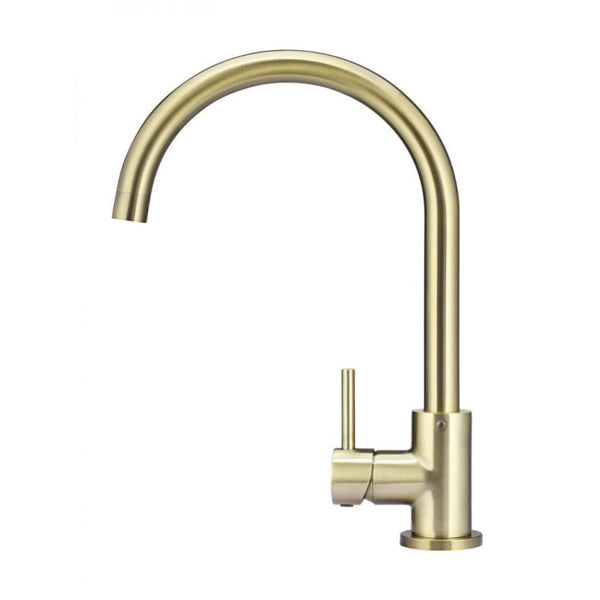 Meir Round Kitchen Sink Mixer - Tiger Bronze