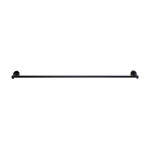 Meir Round Single Matte Black Towel Rail 900mm online at the Blue Space