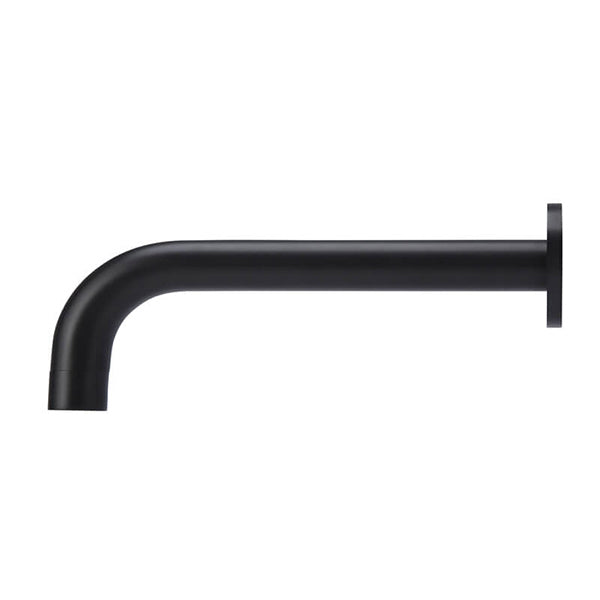 Meir Round Curved Spout 200mm Matte Black