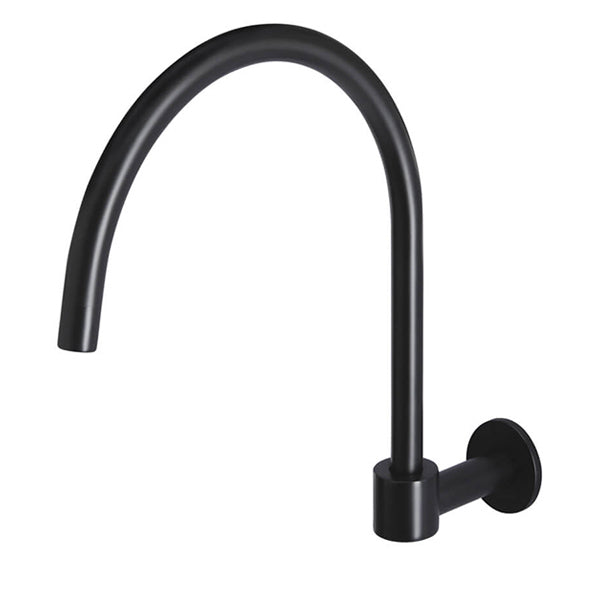 Meir Round High-Rise Swivel Wall Spout Matte Black