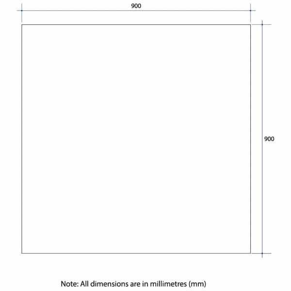 Thermogroup Rectangle 25mm Bevel Edge Mirror