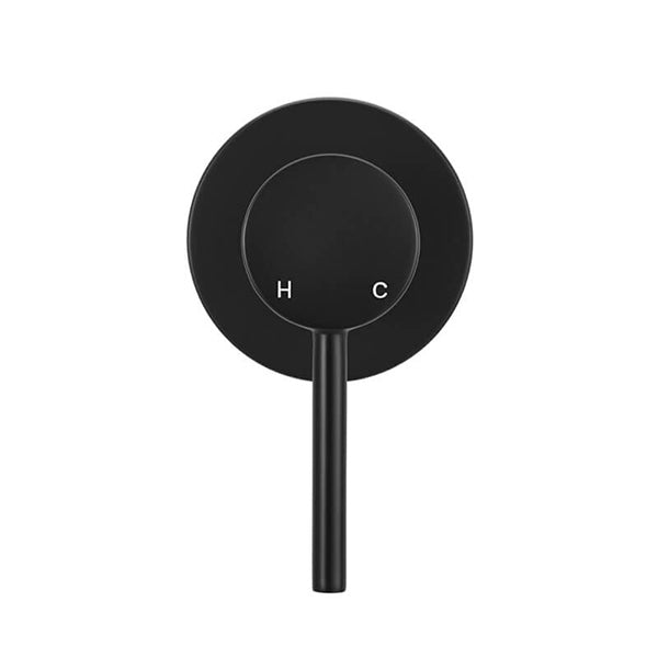 Meir Round Matte Black Wall Mixer - The Blue Space