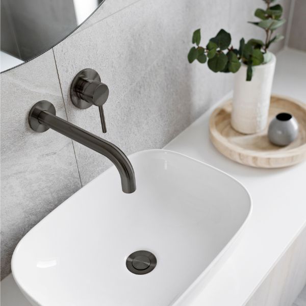 Meir Round Curved Spout 200mm - Shadow
