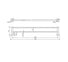 Technical Drawing: Mirage Double Towel Rail Brushed Nickel 600