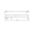 Technical Drawing: Mirage Double Towel Rail Matte Black 900