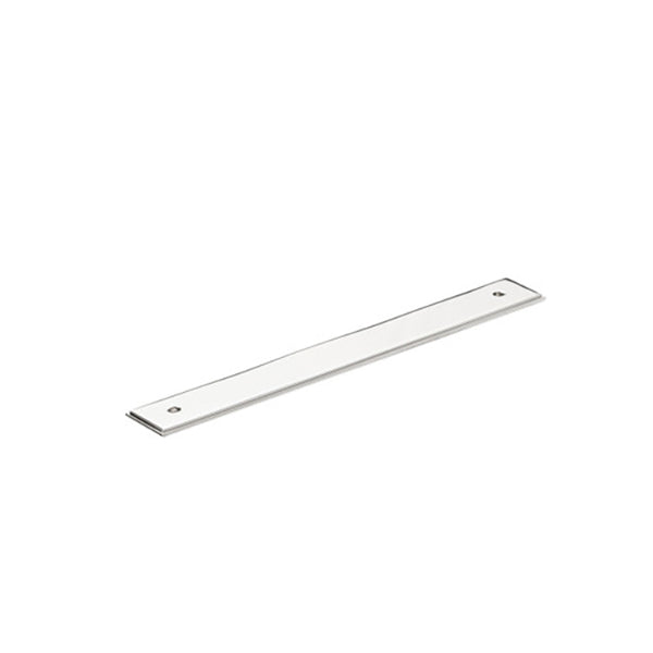 Momo Handles Barrington Backplate to Suit Bar Handle Polished Nickel
