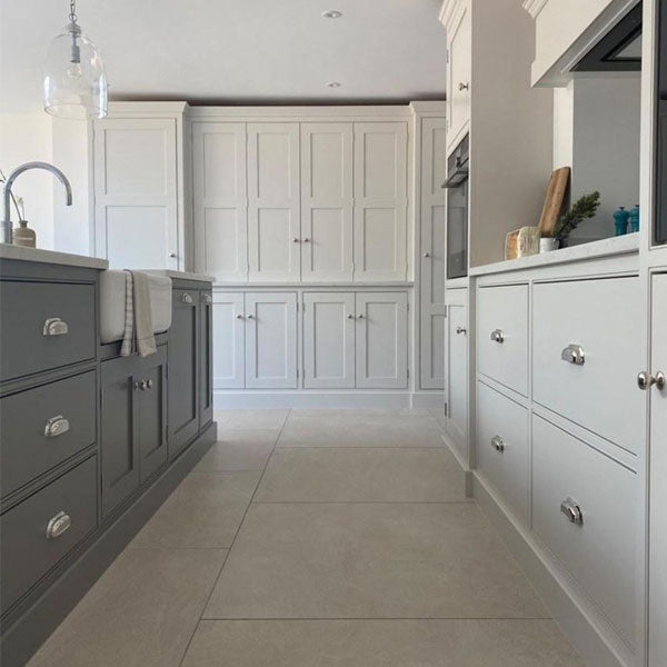 Momo Handles New Hampton Round Knob 32mm Polished Nickel online at The Blue Space | Hampton Kitchen