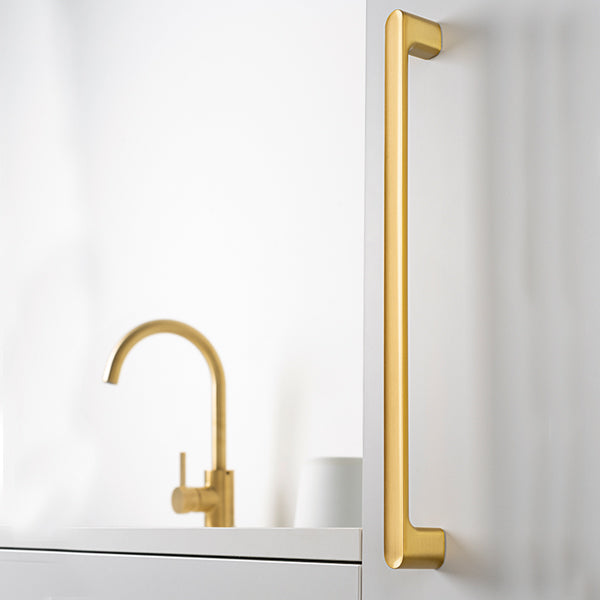 Momo Handles Luv D Handle Brushed Gold