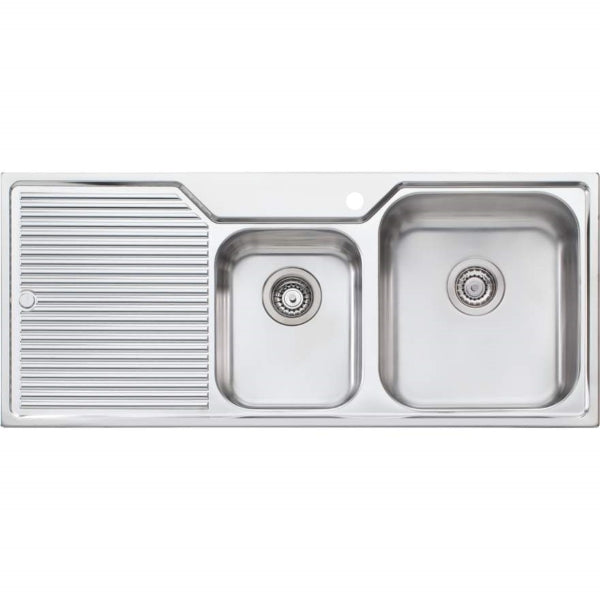 Oliveri Nu-Petite 1 & 3/4 bowl topmount sink drainer 1TH