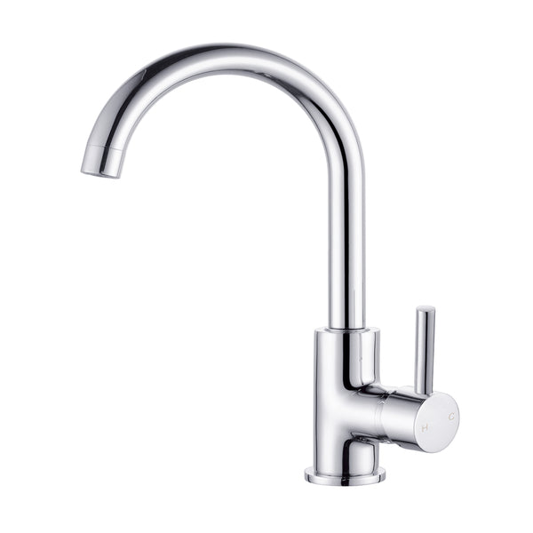 Nero Dolce Kitchen Mixer Gooseneck Chrome