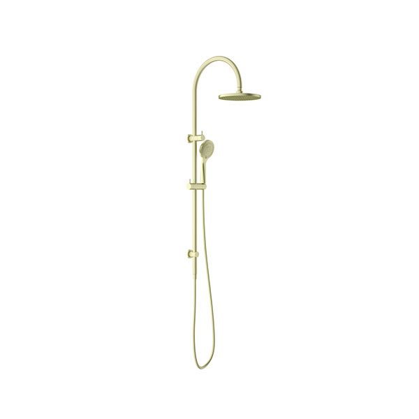 Nero Opal Twin Shower With Air Shower Brushed Gold