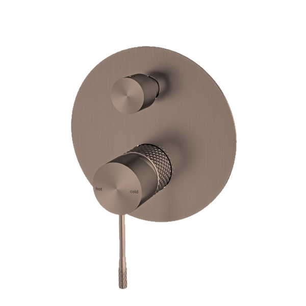 Opal Shower Mixer With Divertor Brushed Bronze