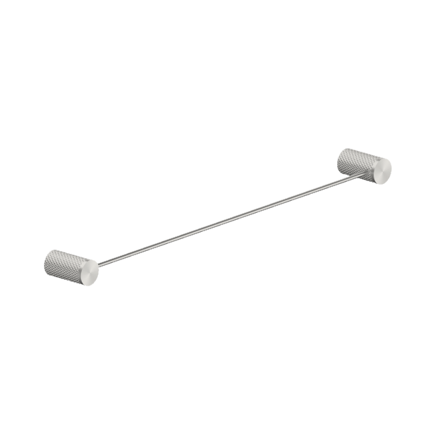 Nero Opal Single Towel Rail 600mm Brushed Nickel