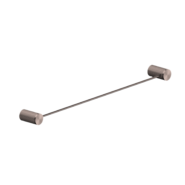 Nero Opal Single Towel Rail 600mm Brushed Bronze