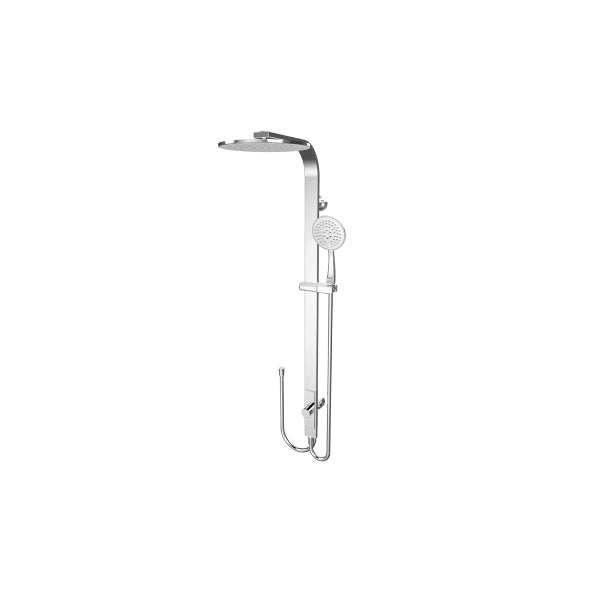 Nero Astra Rain Round Twin Showerdouble Hose Chrome