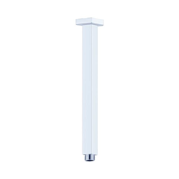 Nero Square Ceiling Arm 600mm Length Chrome