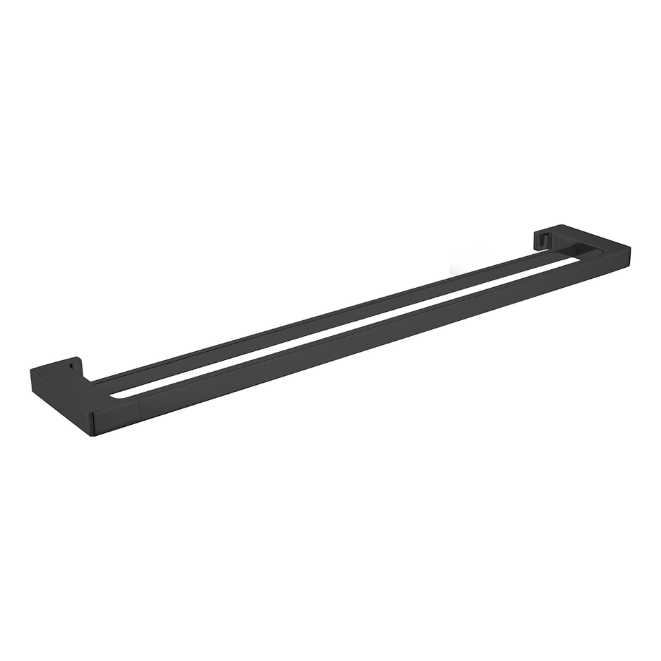 Nero Pearl/Vitra Double Towel Rail Matte Black