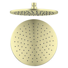 Nero 250mm Round Shower Head Brushed Gold