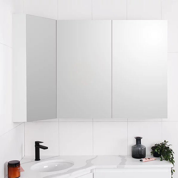 ADP Glacier Lite Offset Corner Mirror Shaving Cabinet