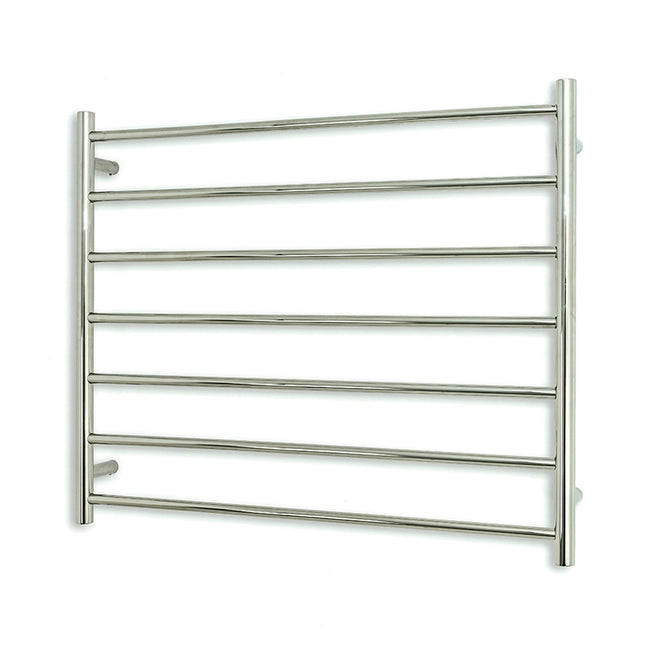 Radiant Round 7 Bar Heated Towel Ladder 900w x 750h - Polished SS