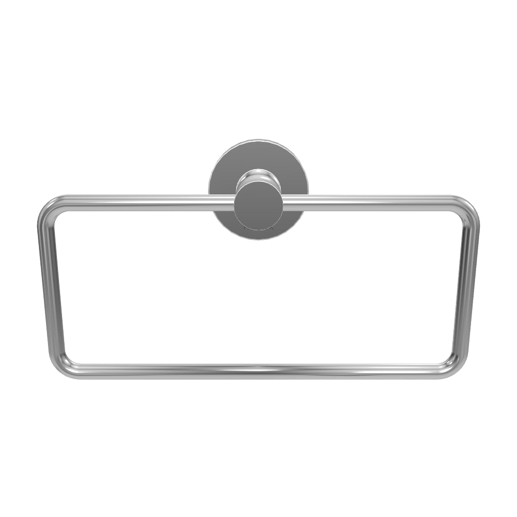 Phoenix Radii Hand Towel Holder Round Plate Chrome 3D Model - The Blue Space