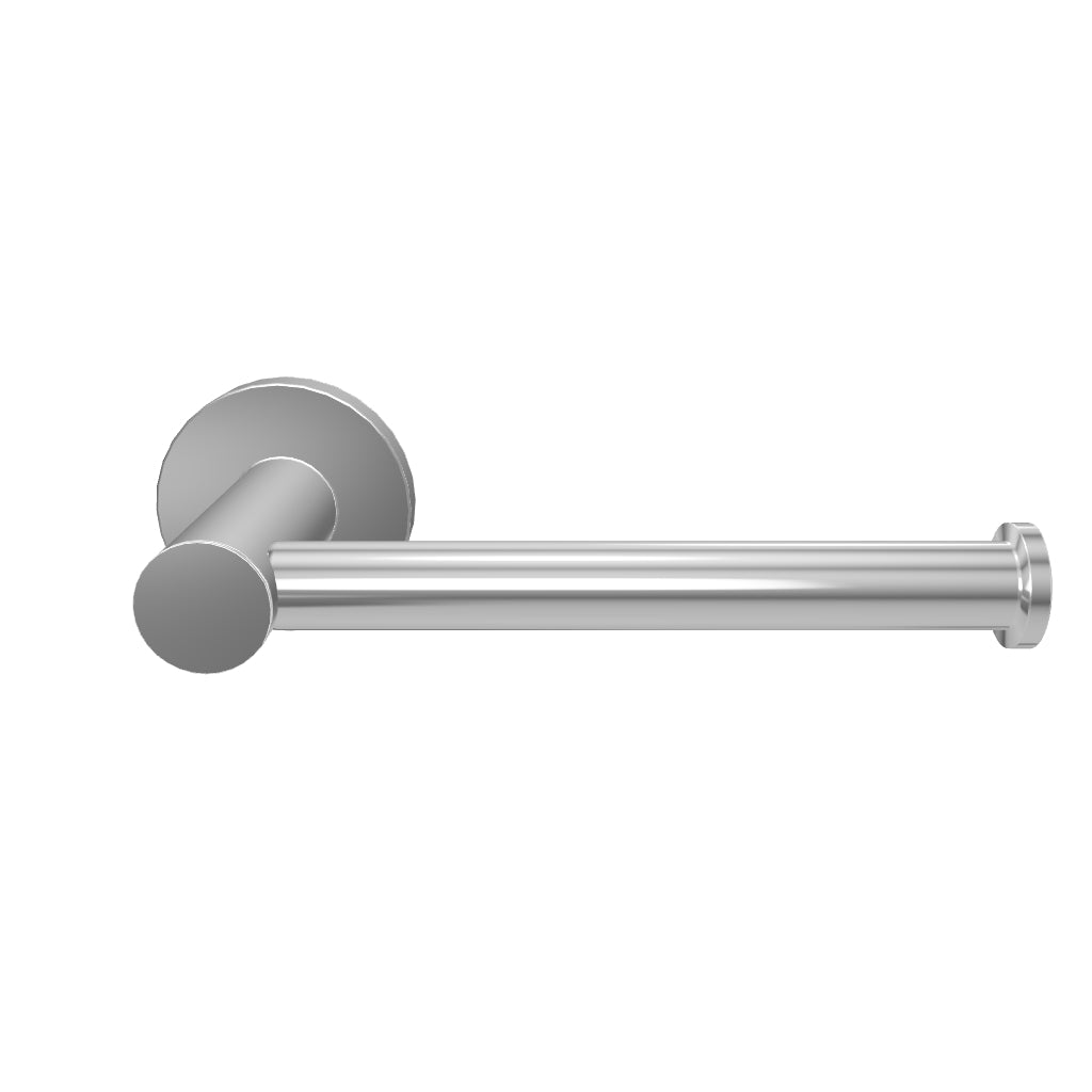 Phoenix Radii Toilet Roll Holder Round Plate Chrome 3D Model - The Blue Space