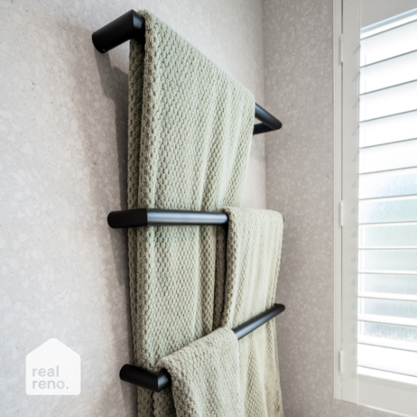 Thermogroup 12V Single Heated Towel Rail - Matte Black