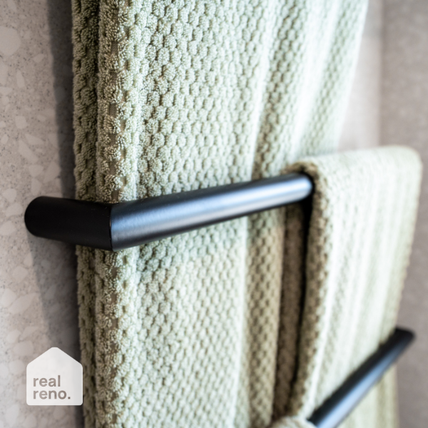 Thermogroup 12V Single Heated Towel Rail - Matte Black