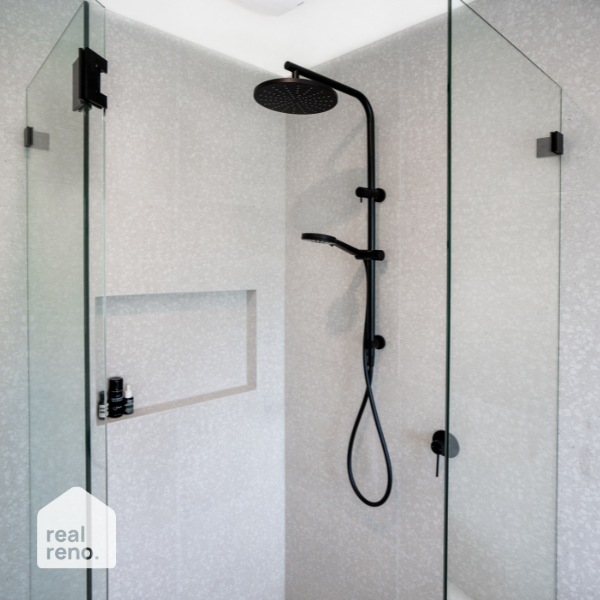 Phoenix Vivid Slimline Twin Shower Matte Black