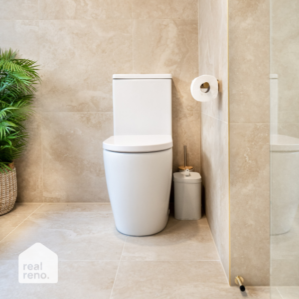 Phoenix Radii Toilet Roll Holder Round Plate - Brushed Gold