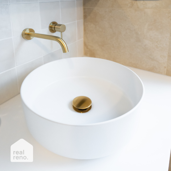 ADP Margot Above Counter Basin Matte White at The Blue Space Real Reno