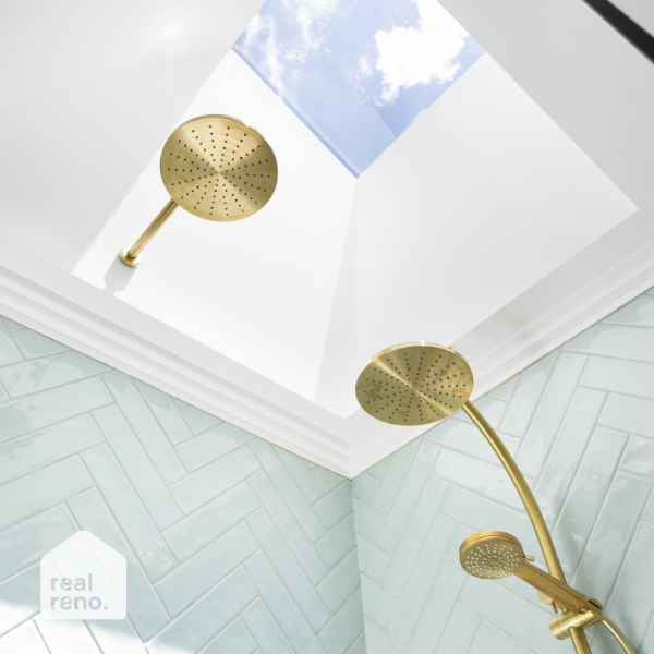 Phoenix Vivid Twin Shower-Brushed Gold