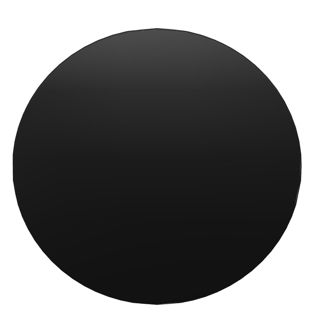 Clark Round Wall Hook - Matte Black 3D Model - The Blue Space