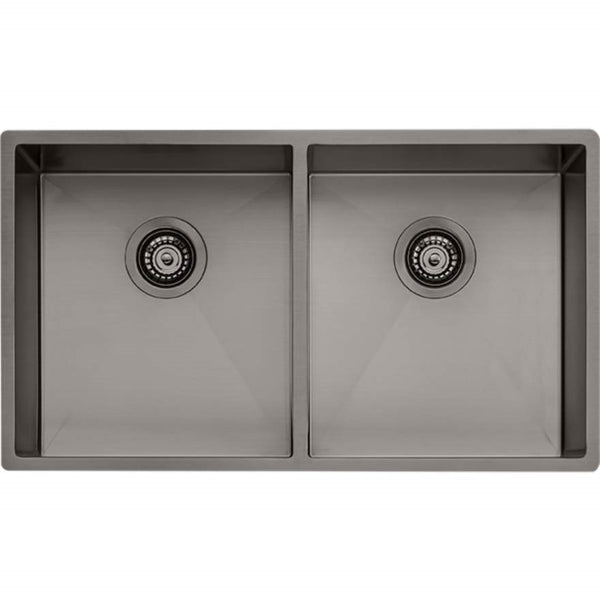 Oliveri Spectra double bowl gunmetal sink NTH