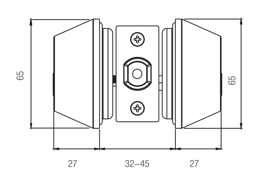 Lane Double Cylinder Deadbolt Matte Black
