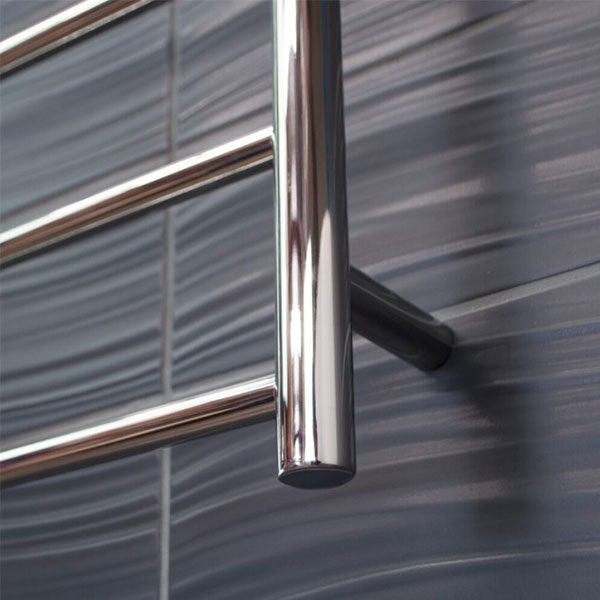 Radiant Round 7 Bar Non-Heated Rail 500mmx1130mm Polished Stainless Steel