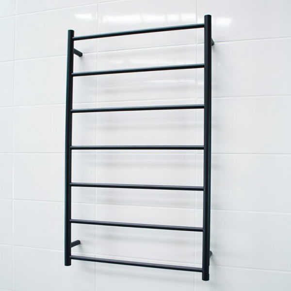 Radiant Round 7 Bar Non Heated Rail 700mmx1130mm Matte Black