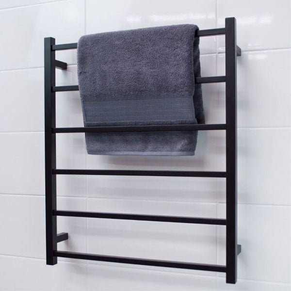 Radiant Square 6 bar Non-Heated Rail 700mmx830mm Matte Black